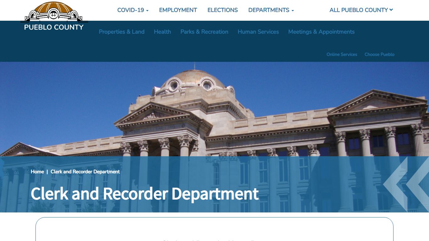 Clerk and Recorder Department | Pueblo County